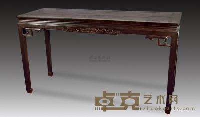 清 紫檀条桌 155×85×53cm
