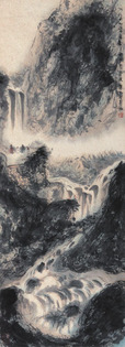 傅抱石   山水