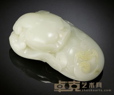 郭万龙 白玉貔貅镇纸 135×75×60mm