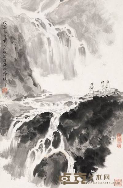 傅二石 山水 立轴 68×44cm