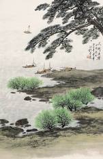 卢星堂 山水 立轴