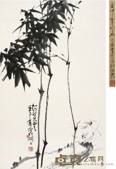 卢坤峰 兰竹图 83×51.5cm