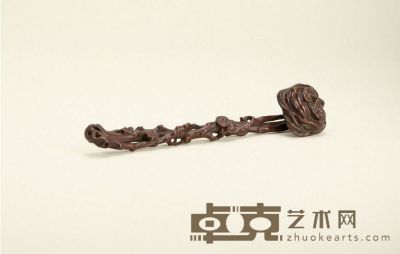 清·黄杨木雕如意 长：19.8cm