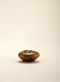 清早期 铜鎏金香盒