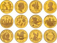 1979年1/2盎司国际儿童年金币国际套装一套十二枚