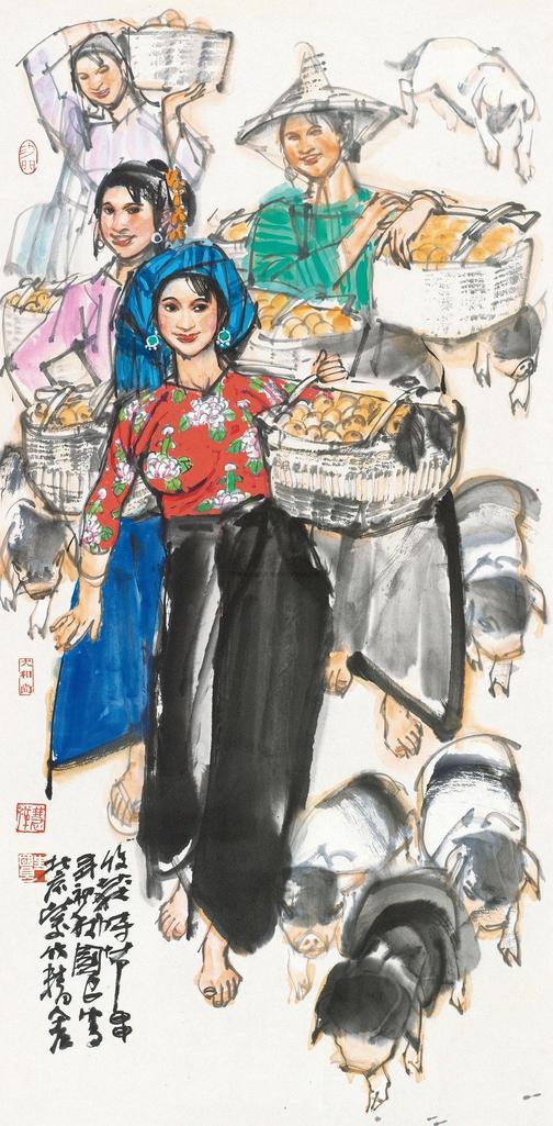 史国良 2004年作 收获时节 镜片
