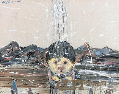 李继开 2006年作 山水江湖 80×100cm