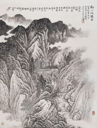 宋玉麟 溪山隐胜图