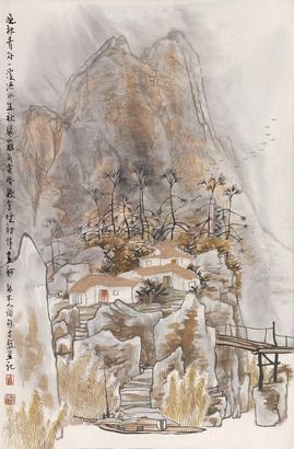 方骏 山水