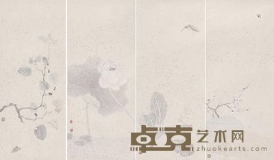 杨立奇 四条屏 70*30*4