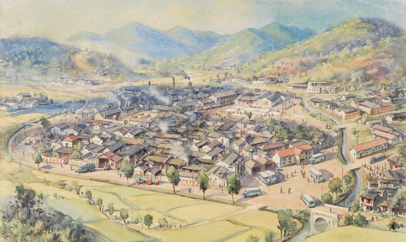 潘思同 1964年作 山村