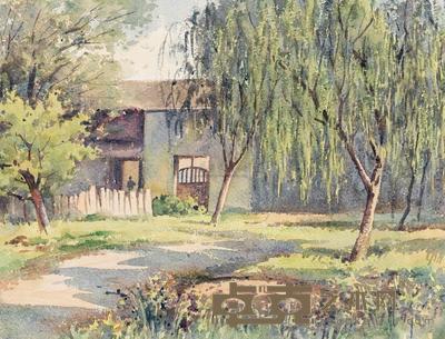 潘思同 1964年作 百草园 25×32.3cm