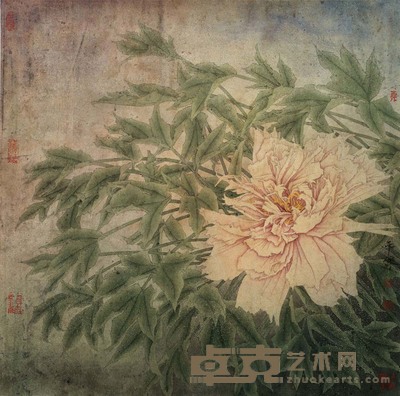 杜平让 花卉 65.5×66 cm 25 3/4×26 in 约3.9平尺