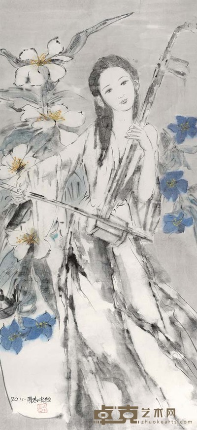 张志中 古韵彩风 136×63 cm 53 1/2×24 3/4 in 约7.7平尺