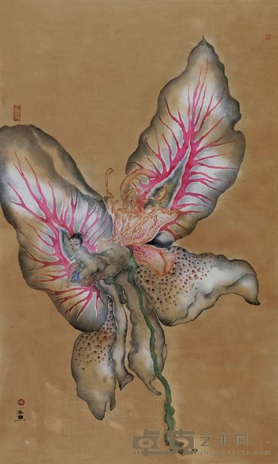 曲巍巍 蝶恋花 108×85cm 42 1/4×33 1/4 in.