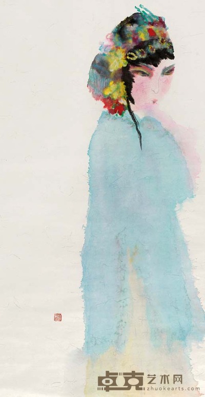 张平静 韵 136×68cm 53 1/2×26 3/4 in.