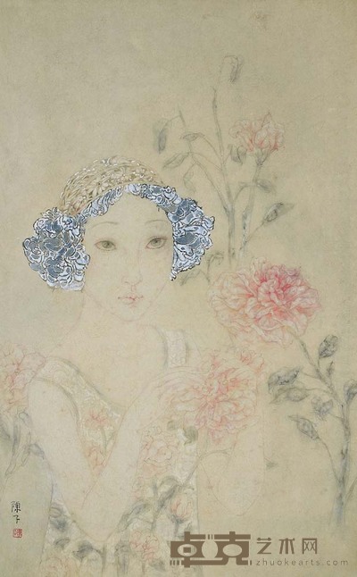 陈子 花语 83×51cm 32 5/8×20 1/8 in.