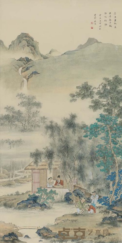 廖戈 隐者趣 130×66cm 51 1/8×26 in.