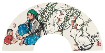 史国良    牧鹅图