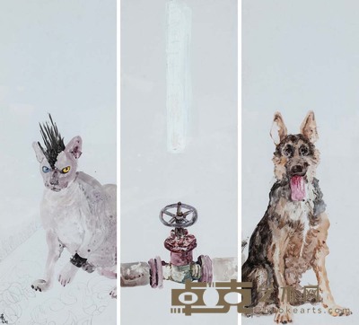 鹿飞 当我想你的时候(组画) 55×20cm?21 5/8×7 7/8 in