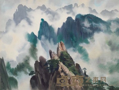 白统绪 黄山 59×78cm?23 1/4×30 3/4 in.