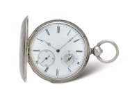 英国製造 银壳小三针带指南针怀表