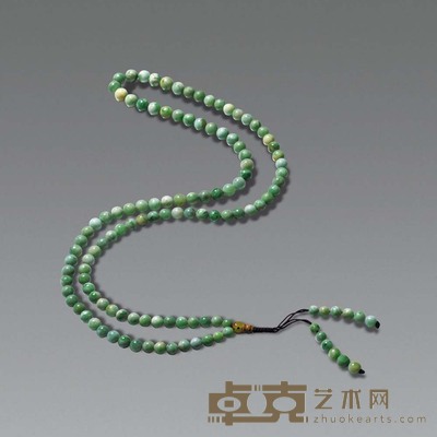 清代 翡翠佛珠 108粒
