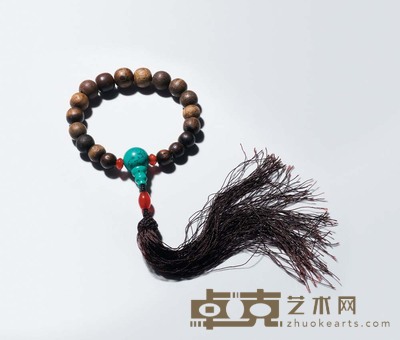 清代 沉香珠串 18粒