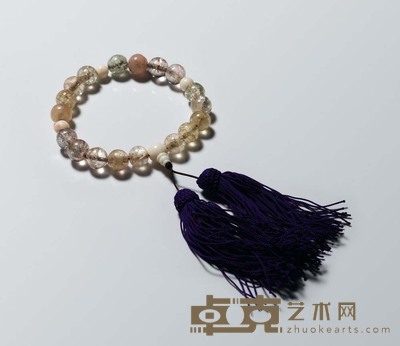 清代 碧玺十八子手串 1.2×1.2×18 cm.