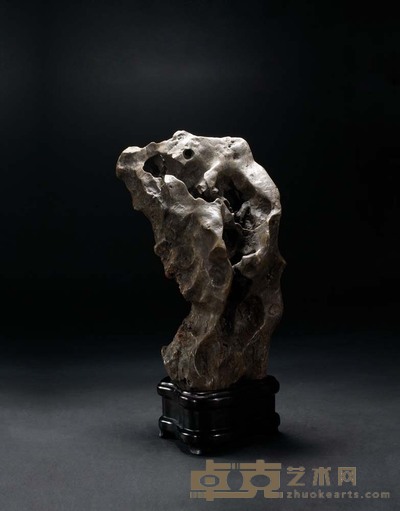 民国 琅琊石摆件 连座H 34 cm.