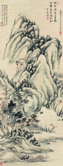 张庚 1751年作 溪澈山幽图 立轴
