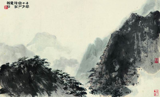 傅抱石 1962年作 少陵诗意图 镜框