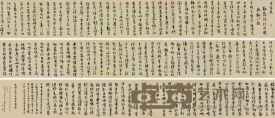 潘伯鹰 1955年作 临赵孟頫《千字文》 手卷 28×572cm