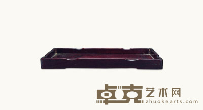 民国 四方红木托盘 33×22×3cm