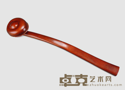 民国 黄杨木雕如意摆件 长36cm