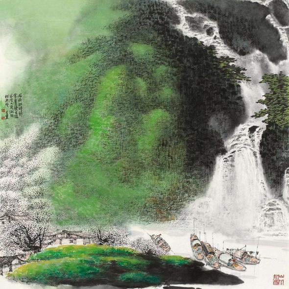 郑百重 好雨知时节 镜心