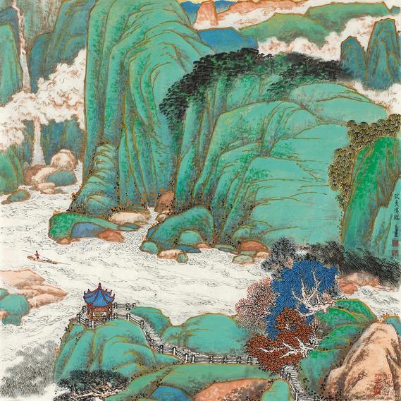 郑百重 武夷仙踪 镜心