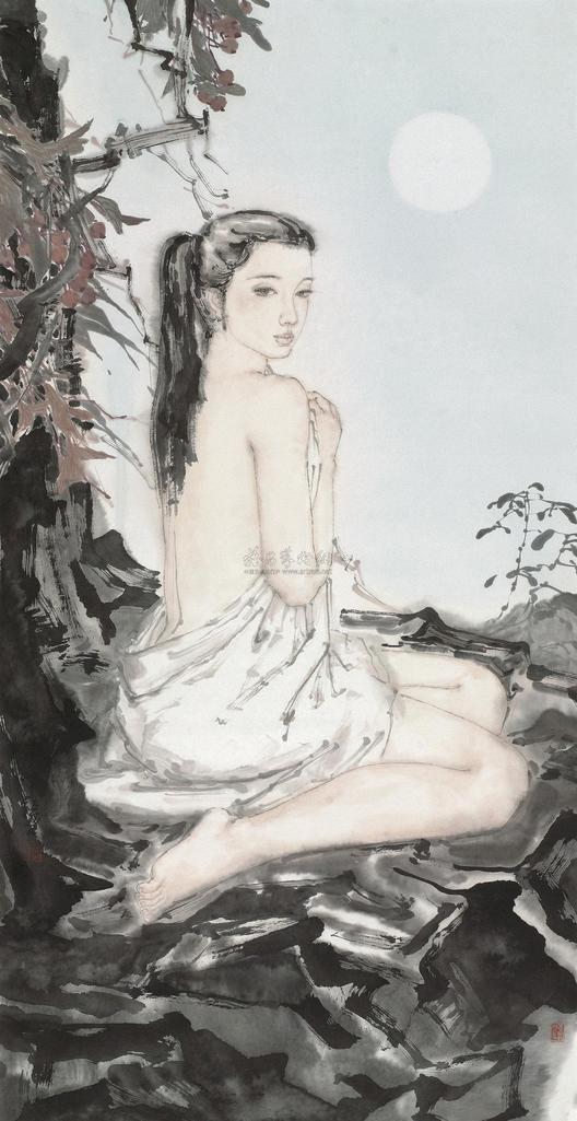张望 2011年作 人物 镜心