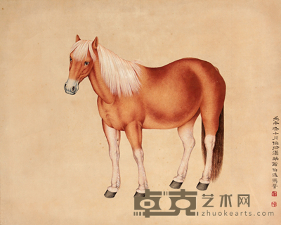 马 晋 马立轴 52×42