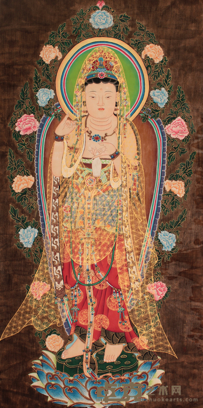 佚 名 观音立轴 104×56
