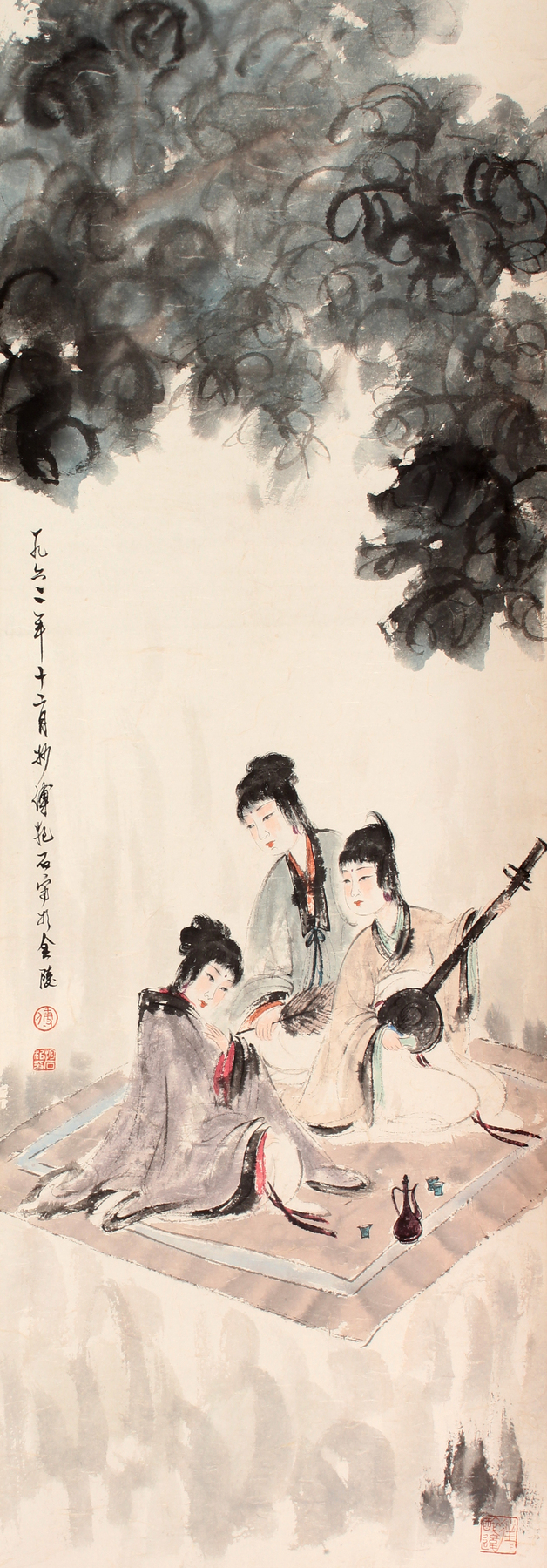 傅抱石 人物立轴