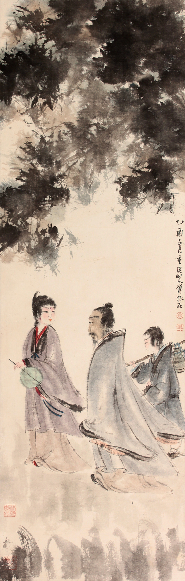 傅抱石 人物立轴
