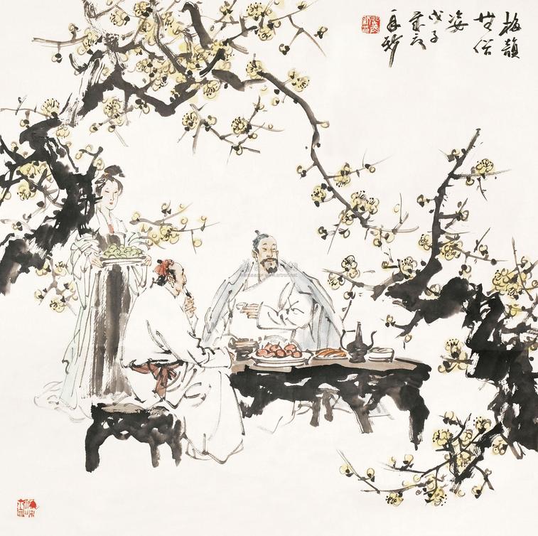 苗再新 梅韵 镜心
