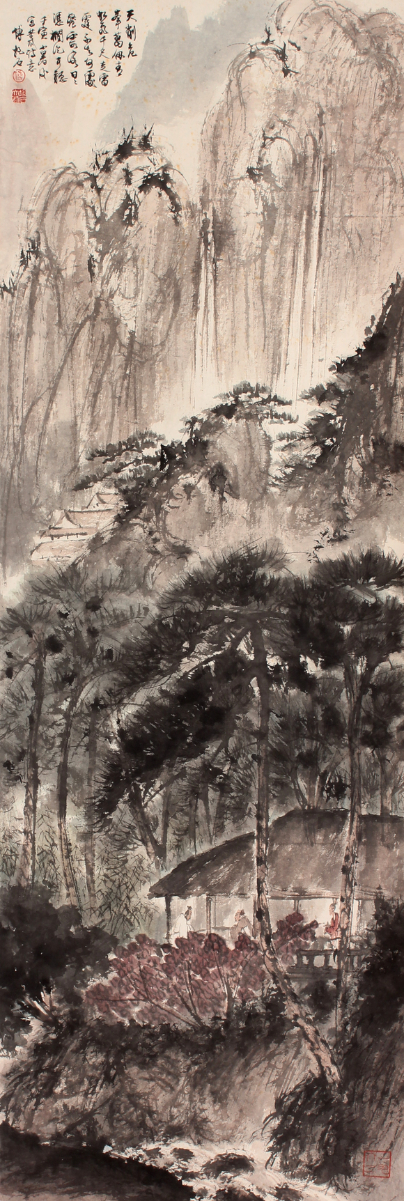 傅抱石 山水立轴