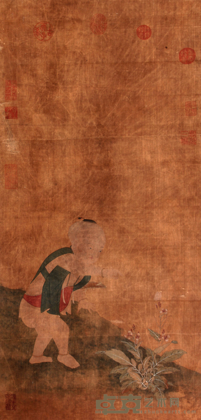 佚 名 婴戏图立轴 83×40