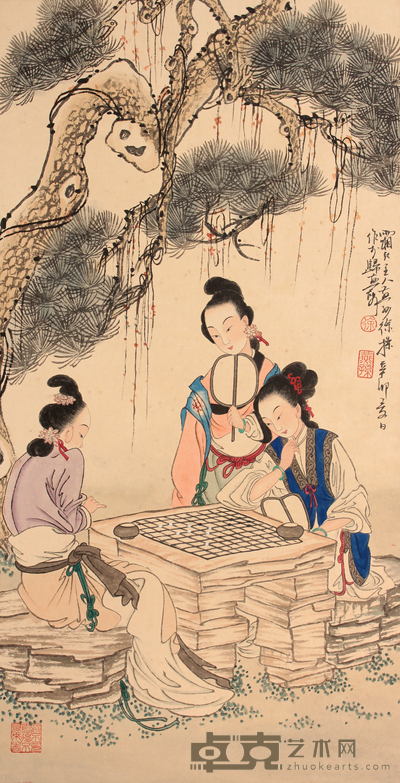 徐 操 仕女图立轴 69×36
