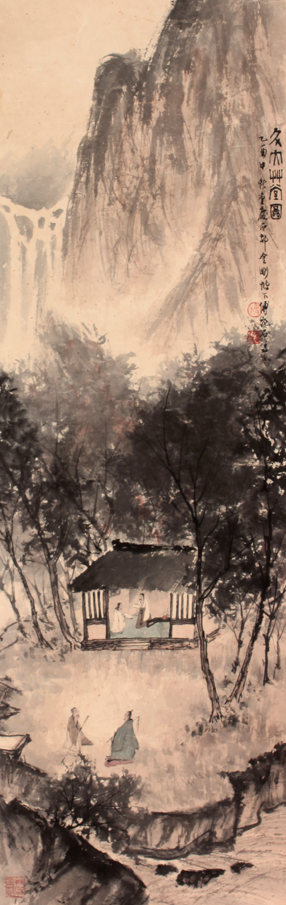 傅抱石 山水立轴