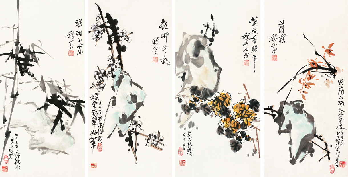 黄稷堂 四君子