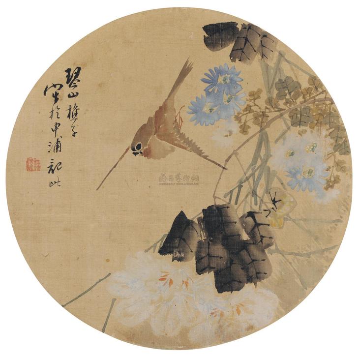 琴山樵子 紫芸翠鸟 圆光