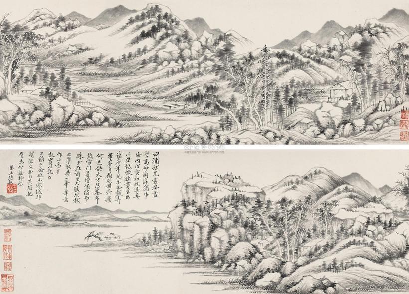 王时敏 仿黄公望山水 手卷